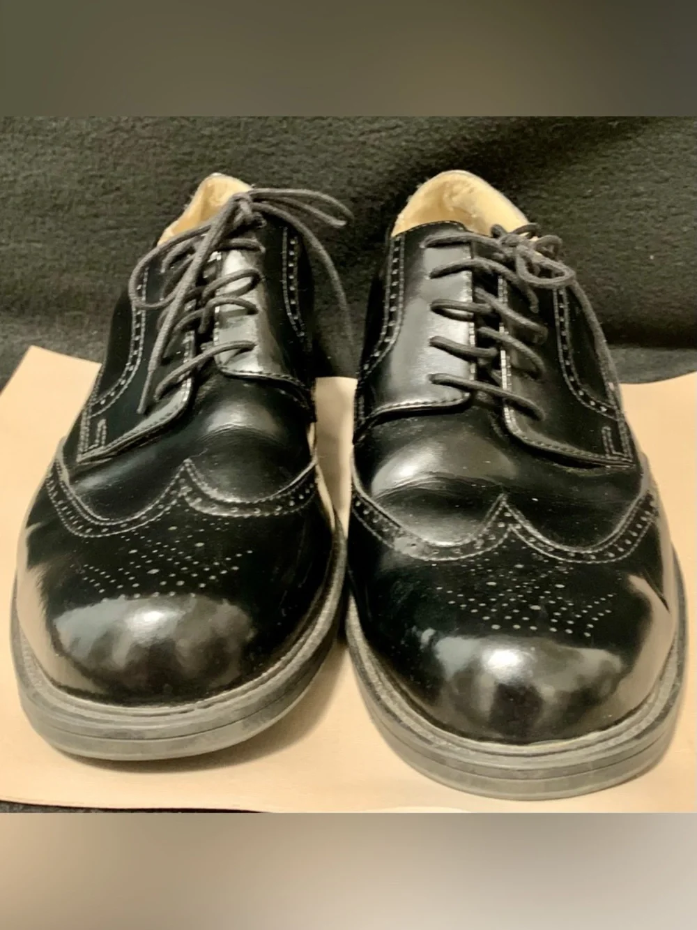 Croft & Barrow Bowman Black Wingtip Dress Shoes – Men’s 11.5 Wide